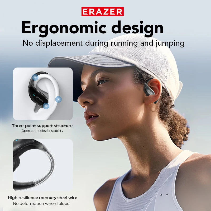 XT80 Wireless Bluetooth Earphones AI Translator Earbuds With Mic Control Noise Reduction Earhooks Waterproof Headset