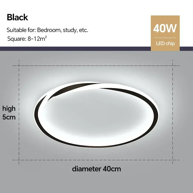 Modern LED Ceiling Lamp for Bedroom Living Dining Room Study Children's Room Chandelier Home Decoration Lighting Fixture Luster