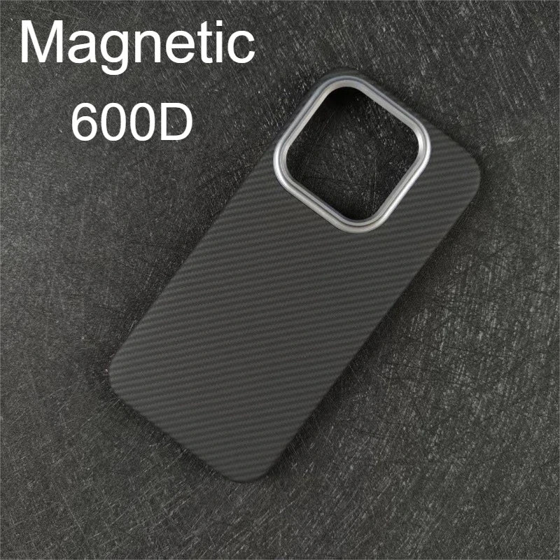 Magnetic Carbon Fiber Case for Xiaomi 17 Aramid Phone Case Phone Protective Cover Magnetic Suction Design Phone Accessories
