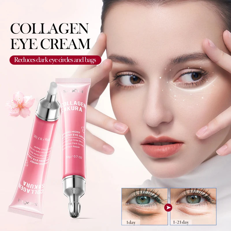 1/3/5/10pcs Sakura Eye Cream Anti Dark Circles Removal Eyes Bags Lifting Firming Moisturizing Eye Creams Beauty Eyes Skin Care