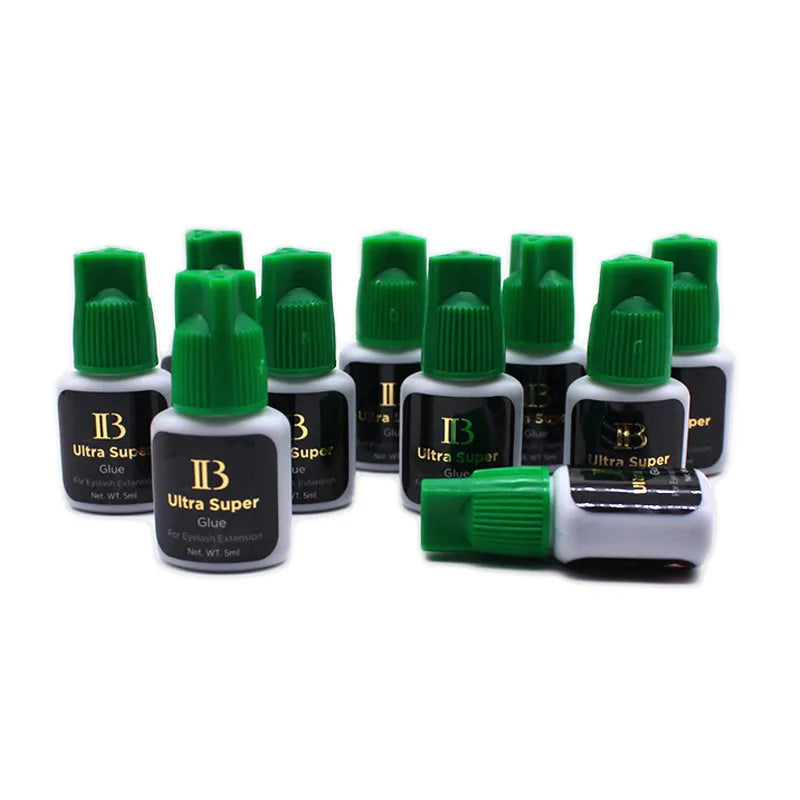 I-Beauty IB Ultra Super Glue for Eyelash Extensions 5ml IB Glue Green Cap False Lash Adhesive Makeup Tools Wholesale Shop