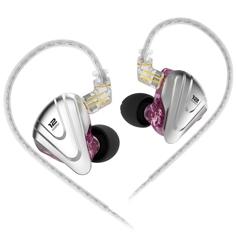 KZ ZSX 1DD+5BA Hybrid Drivers HIFI Bass Earbuds In-Ear Monitor Noise Cancelling Earphones Metal Headset KZ ZAX ZS10 PRO ASX DQ6