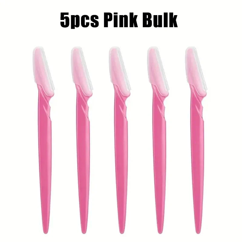 5/10/30/40/66pcs Eyebrow Razors Kit Facial Eye Brow Trimmer Multifunction Facial Hair Removal Tool with Container Safety Beauty