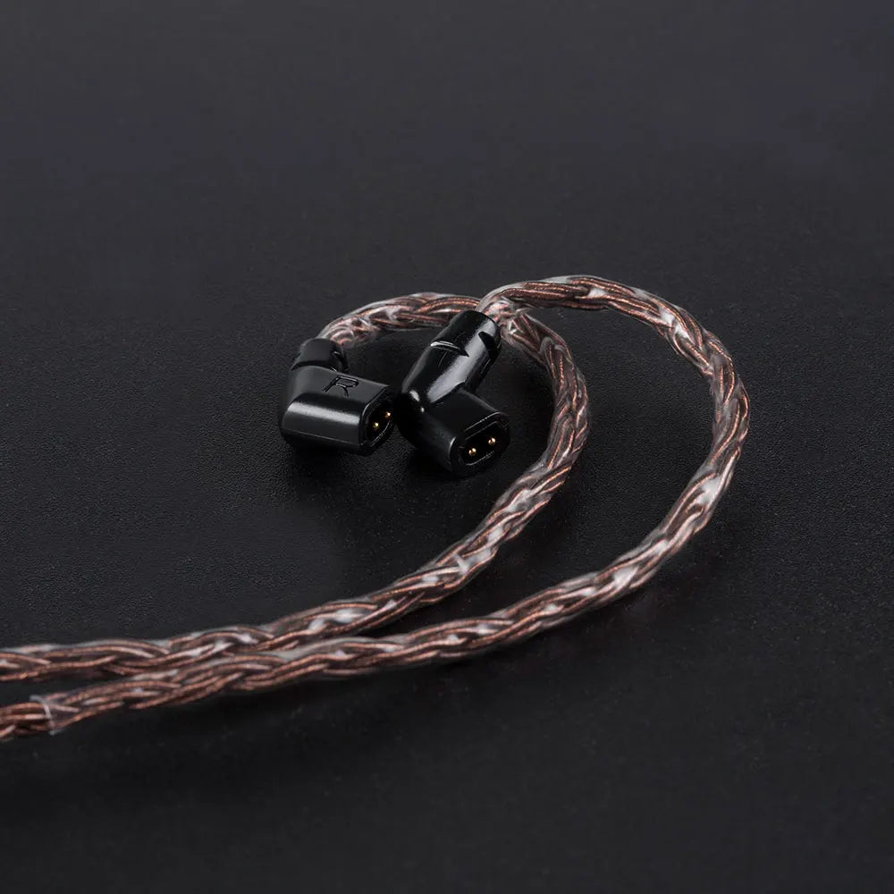 KBEAR 16 Core Pure Copper Earphone Cable 2PIN/MMCX/QDC Earbuds Connector Use For KZ EDX ZSN PRO  BLON BL-03 KBEAR KS1 Headphone