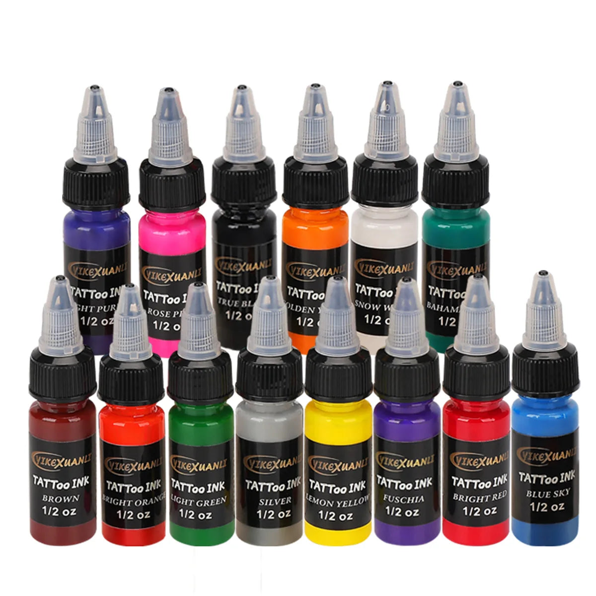 15ml 14 color tattoo ink pigment with box body art tattoo kit professional beauty paint tattoo texture supply semi permanent