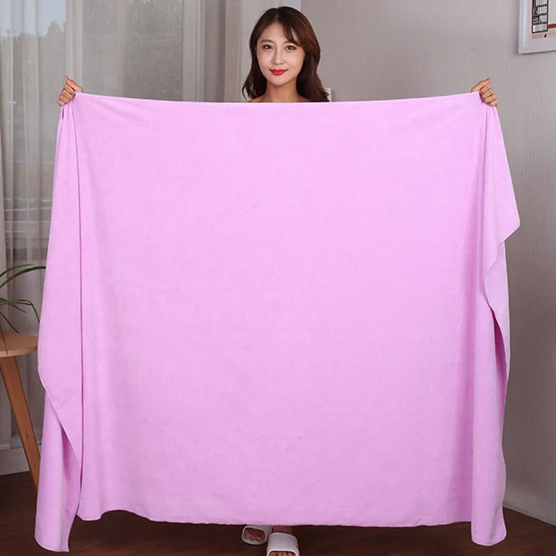 super large Microfiber bath towel,soft, high absorption and quick-drying, sports, Beauty salons and hotels multi-functional use.