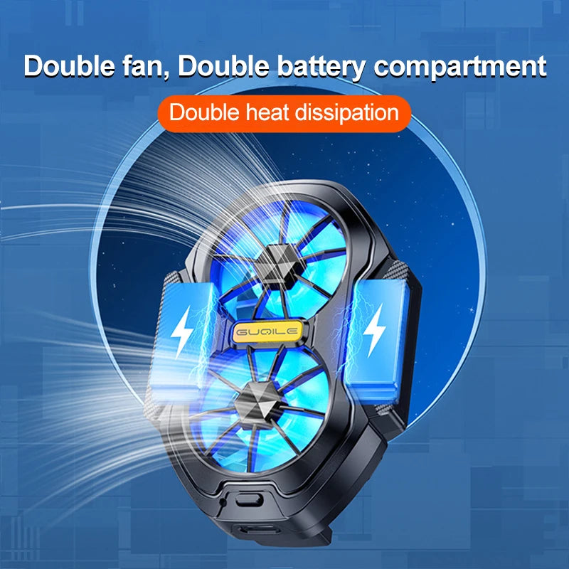 Double Fan Mobile Phone Radiator Phone Cooler For Cell Phone Cooling Cooler Fan Mobile Phone Cooler For Cell Phone Accessories