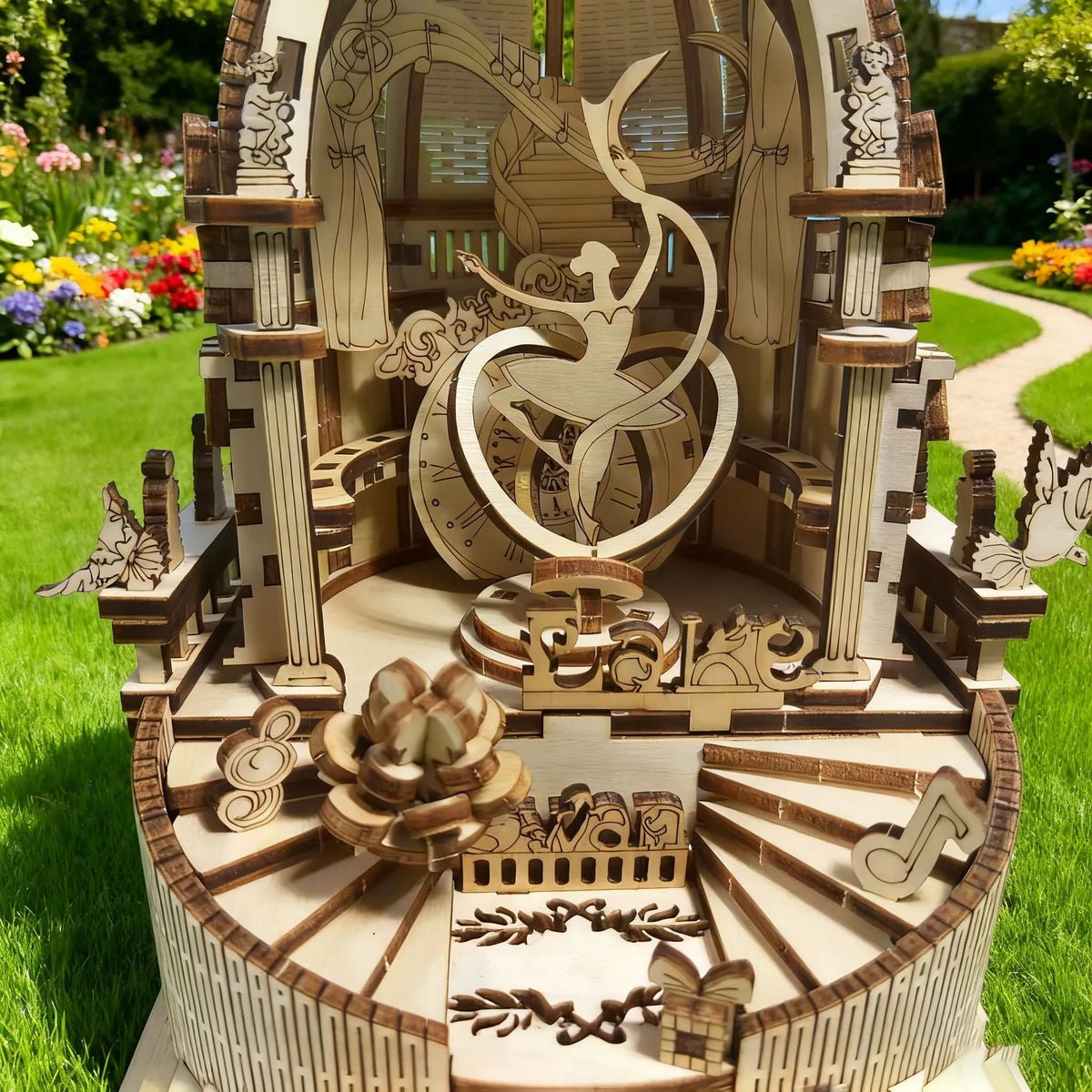 Wooden DIY Swan Lake Creative 3D Puzzle Ballet Ideal as Festive Gifts and Home Décor Exquisite Ballet Performance Model