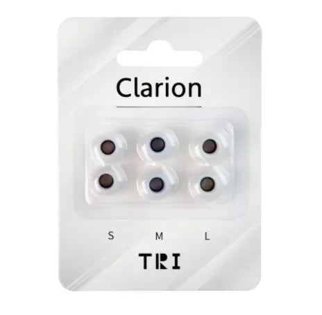 TRI Clarion Silicone-Earphone Eartips 3 Pairs for S/M/L Size Headphone Accessory Wired Headset Earbuds KBEAR HBB KAI I3 Pro IEMS