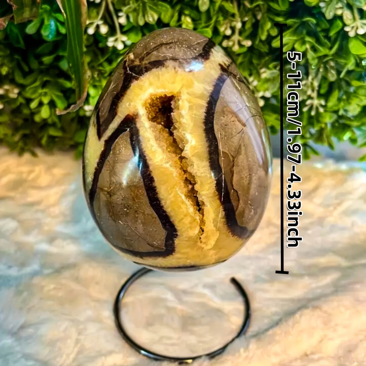 Natural Dragon Egg Geode Sculpture Hand Carved Crystal Cluster Interior Stone Egg Bohemian Holiday Home Decor Gift