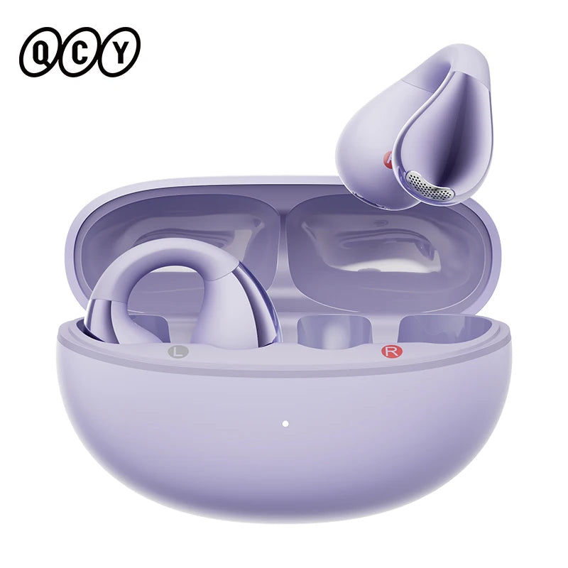 QCY Crossky C30 Wireless Earphones BH24QT33A Bluetooth 5.4 Open Type 4 Mic ENC Earbuds Open Ear Clip Headphone for Sports
