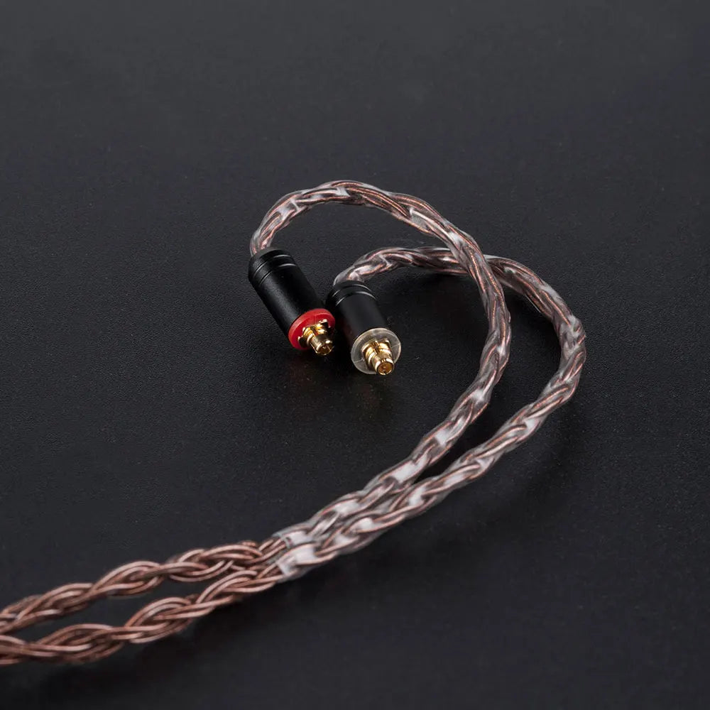 KBEAR 16 Core Pure Copper Earphone Cable 2PIN/MMCX/QDC Earbuds Connector Use For KZ EDX ZSN PRO  BLON BL-03 KBEAR KS1 Headphone
