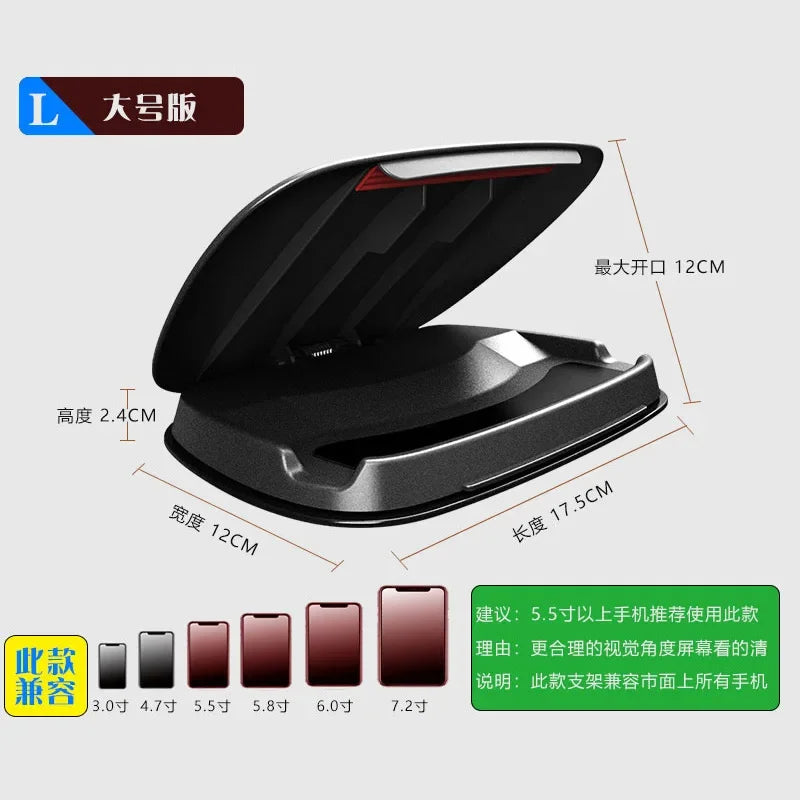 Universal Dashboard Panel Car Phone Holder Clip GPS Mount Stand Display Phone Accessories Support For Iphone Xiaomi Huawei
