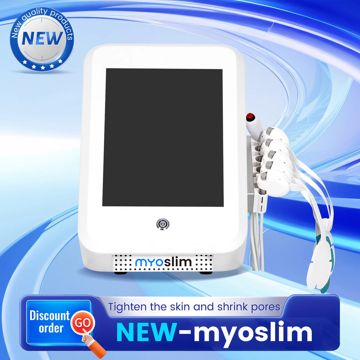 Myoslim RF Face Lifting Beauty Equipment Anti-Aging Device Microcurrent Wrinkle Removal Machine for Skin Tightening And Firming