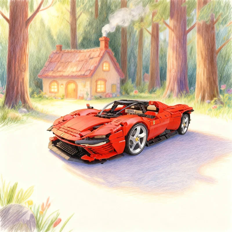 3778 pieces MOC Daytona SP3 Technical Assembly Home Décor Pieces – Perfect for holiday/birthday gifts and creative items.