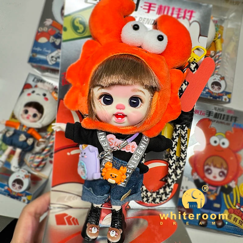 NEW BJD doll clothes New Year Mascot Greetings Holiday Gifts Hanging Mobile phone Accessories Girl Toys DIY  Backpack Decoration