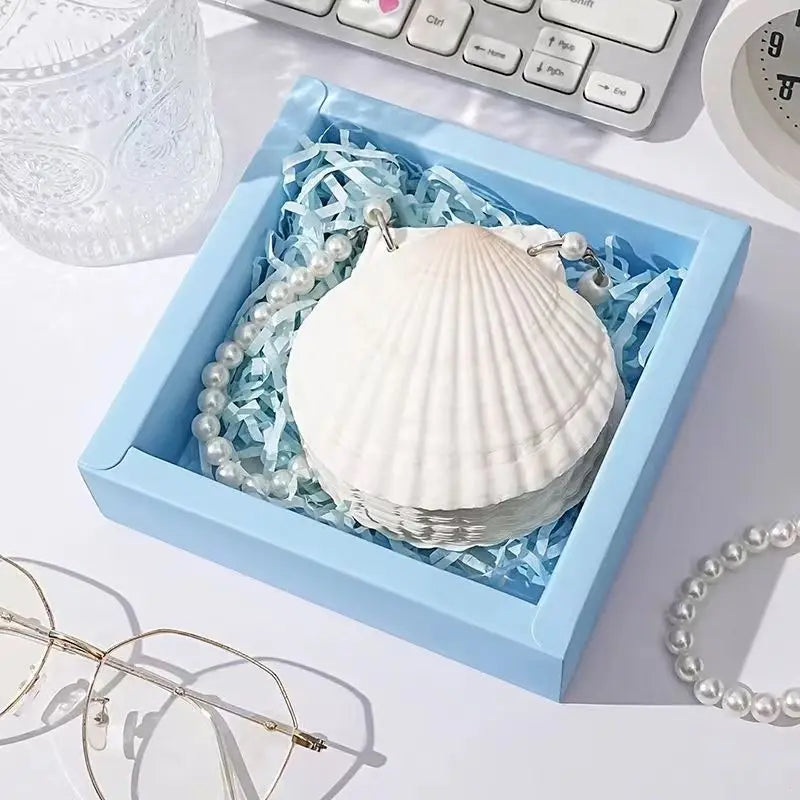 Natural Scallop Shells 2.3''-3'' White Sea Shells for DIY Craft Making, Hand Painting, Ocean Themed Party and Home Décor