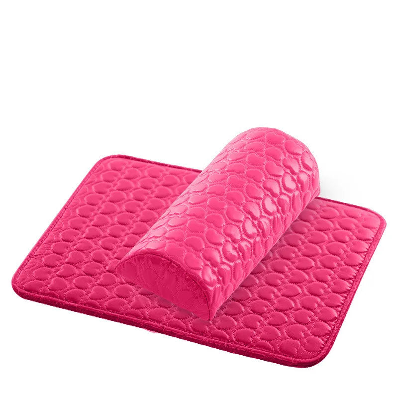 2Pcs Semicircle Hand Rests Cushion Pillow Pad Set Nail Art Design Manicure Beauty Tool Manicure Art Mat Salon Equipment Supplies