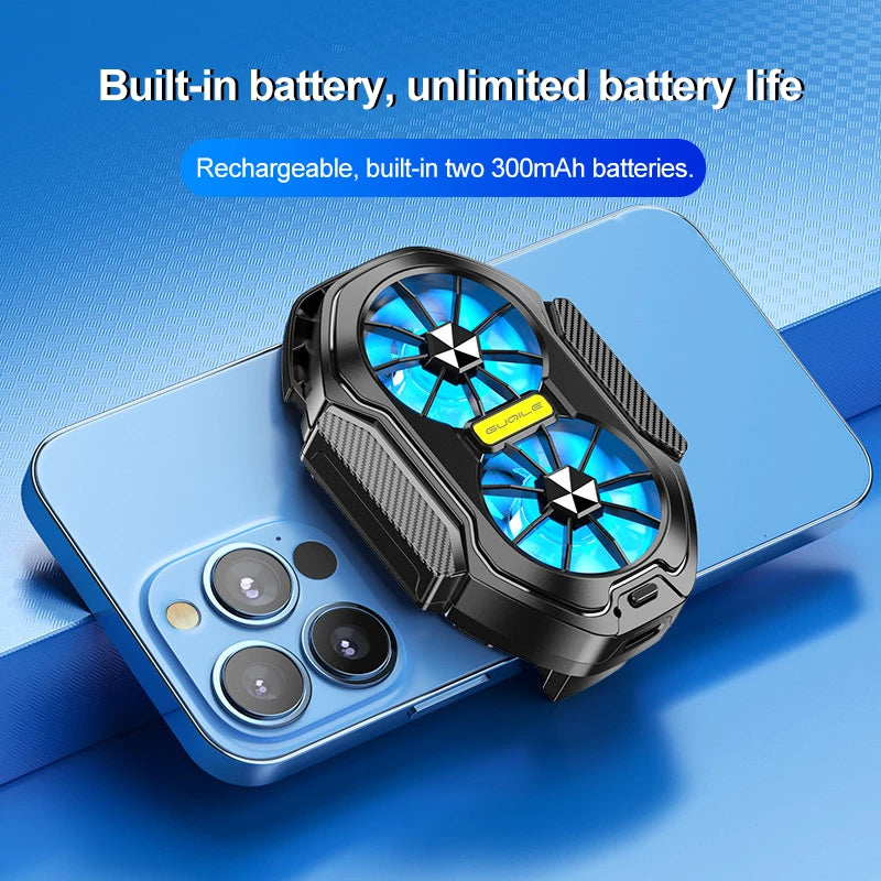 Double Fan Mobile Phone Radiator Phone Cooler For Cell Phone Cooling Cooler Fan Mobile Phone Cooler For Cell Phone Accessories