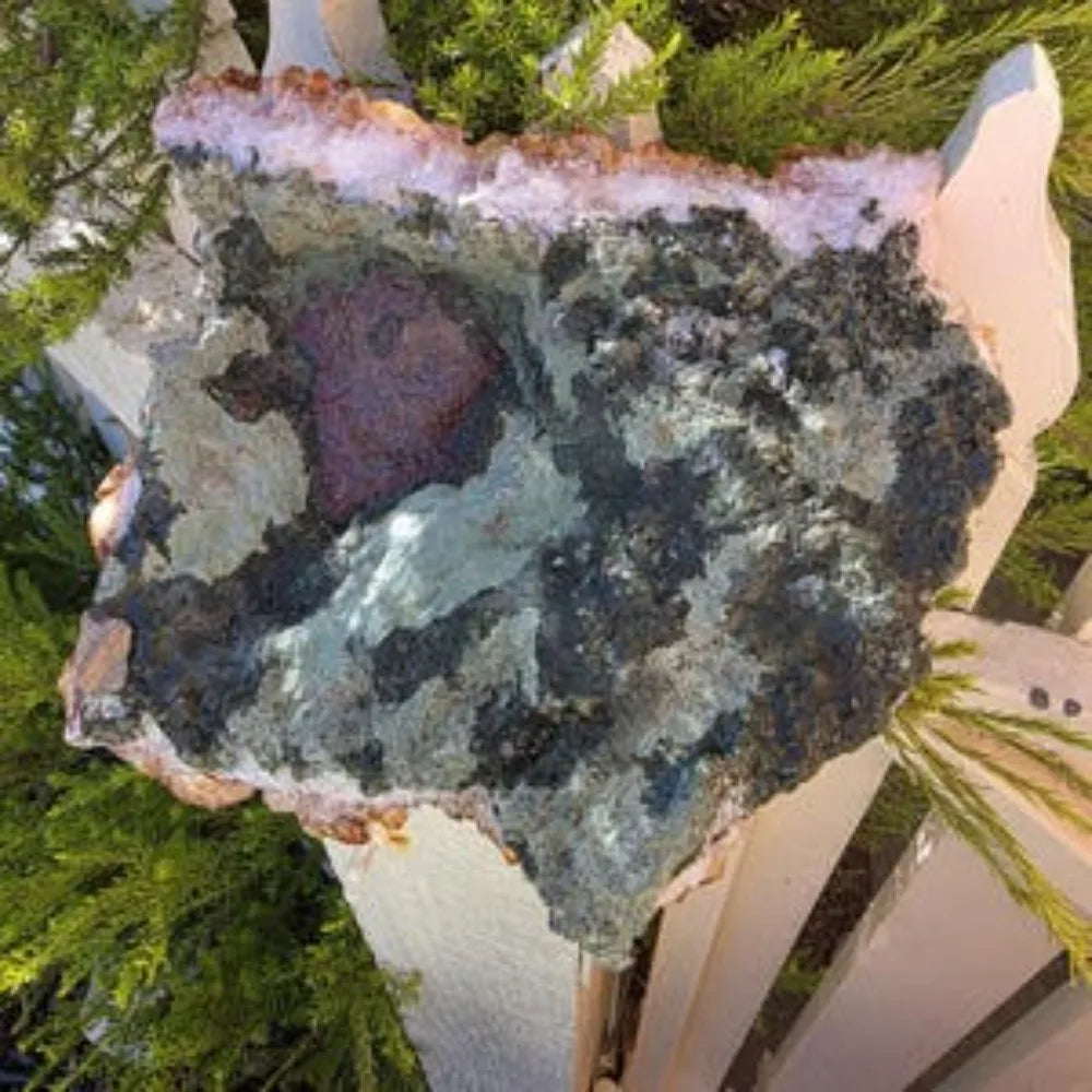 Brazilian Citrine Cluster – Natural Raw Geode, Abundance Crystal Décor. Perfect for jewelry making and home décor projects