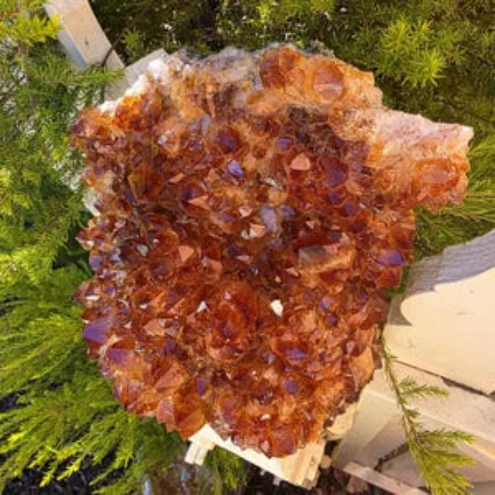 Brazilian Citrine Cluster – Natural Raw Geode, Abundance Crystal Décor. Perfect for jewelry making and home décor projects