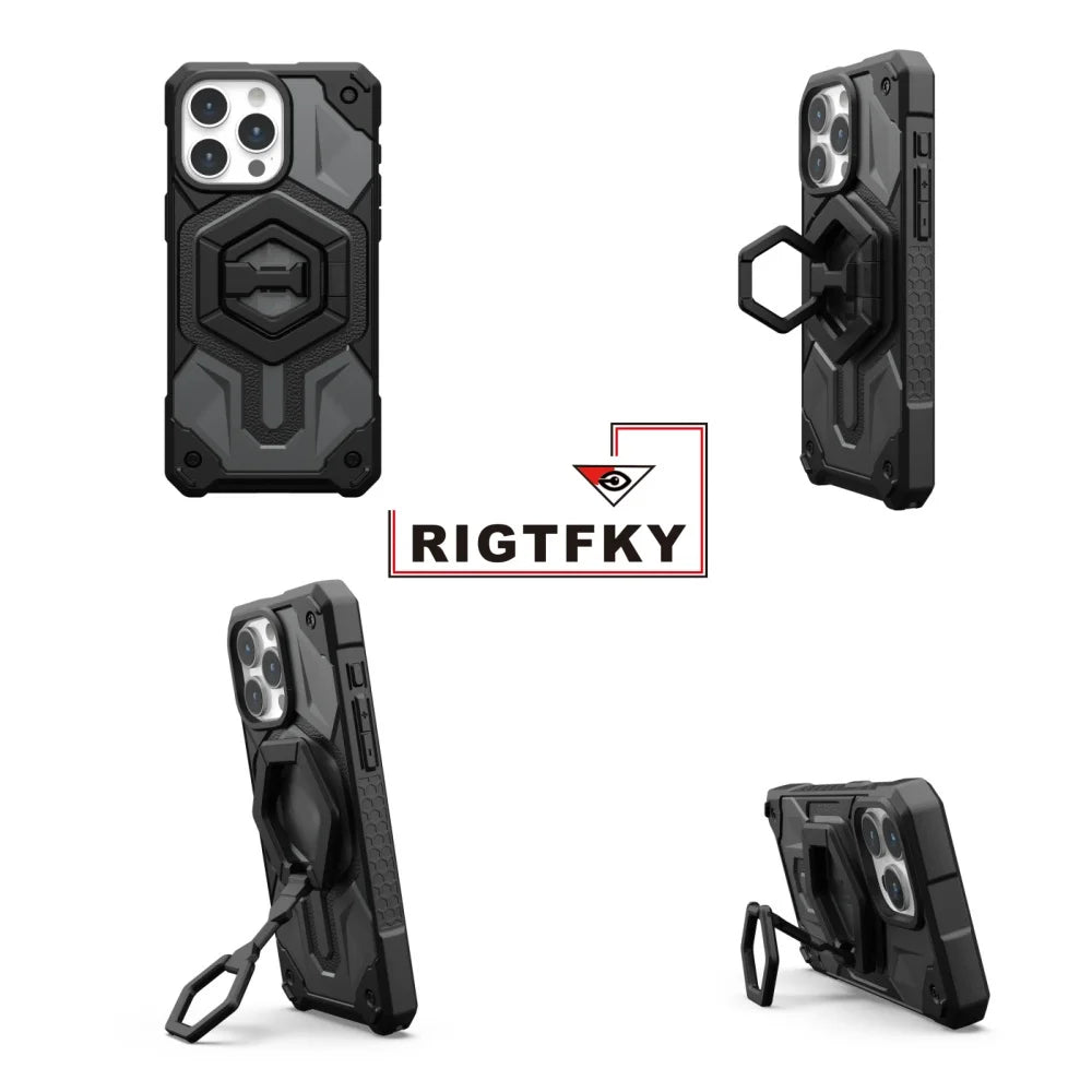 Heavy Duty Metal Rotating Bracket For MagSafe Magnetic Ring Holder Cell Phone Support Car Phone Mount Stand Phone Accessories