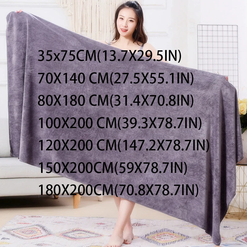 Large Size 180x200cm Thickening Beauty Salons Bath Towels Quick Drying Are Soft Skin Friendly Non Shedding Hotel Massage Towels
