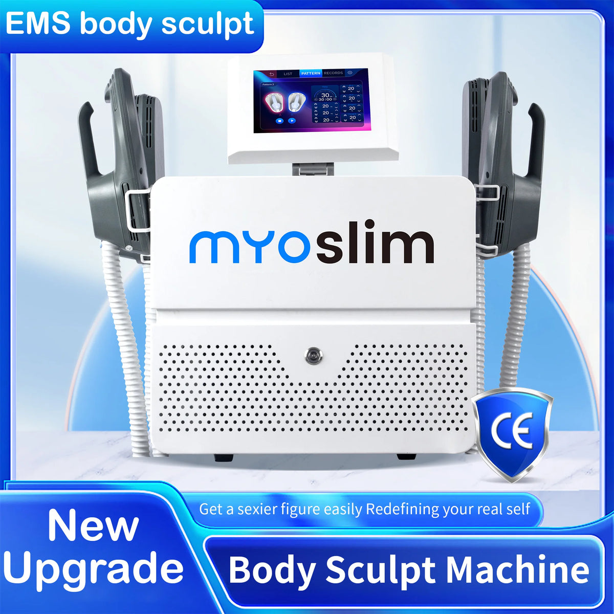 Professional MYOslim 15Tesla 6500W EMSzero RF Body Sculpting Machine Electromagnetic Muscle Stimulator for Beauty Salon Spa