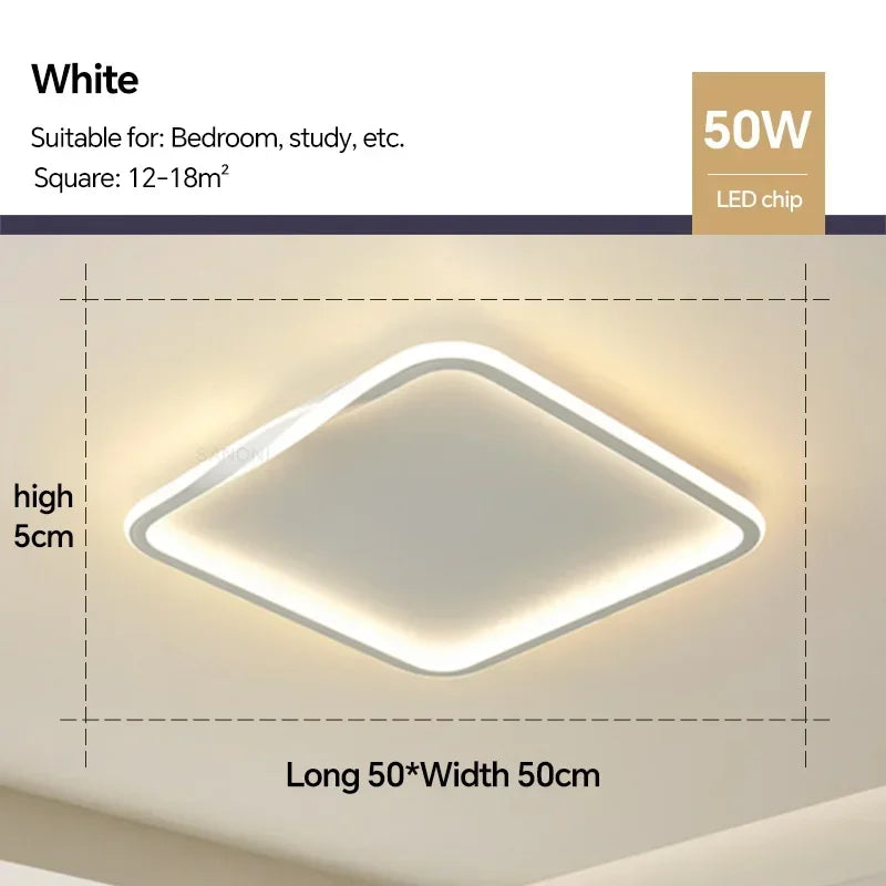 Modern LED Ceiling Lamp for Bedroom Living Dining Room Study Children's Room Chandelier Home Decoration Lighting Fixture Luster