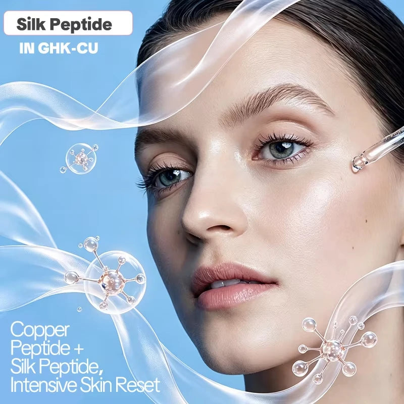 High Quality 100mg GHK-Cu Freeze-Dried Facial Skin Booster Serum Repairs Sensitive Skin Moisturizing Firming Beauty SkinCare