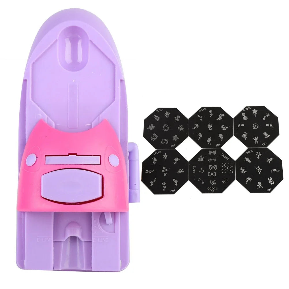 1 Set Stylish Digital Nail Art Printer Nail Art DIY Pattern Printing Stamper Machine Manicure Equipment Kits Beauty Art Tools