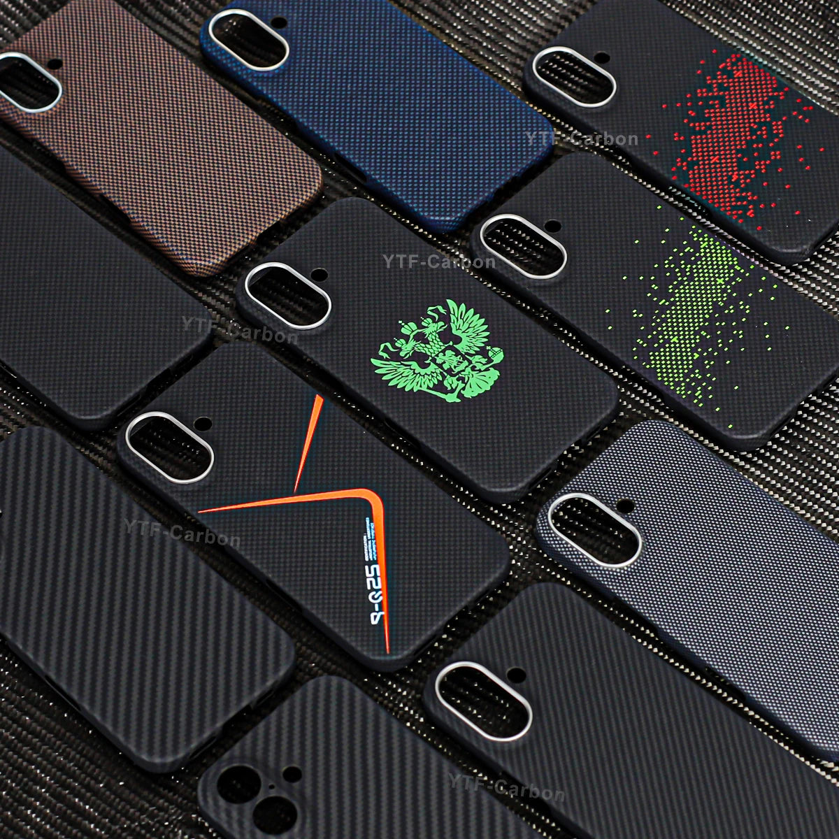 YTF-Carbon Magnetic Case For iPhone 17 17Pro Aramid Carbon Fiber Cover For Magsafe 17ProMax 17Air Cover Mobile Phone Accessories