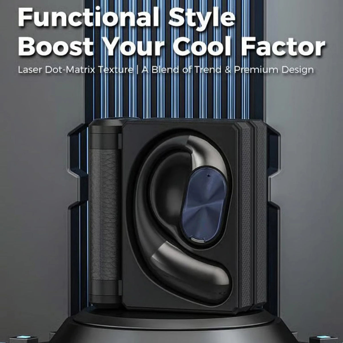 Bluetooth Earbuds Dual Fold Bluetooth 6.0 Headphone Waterproofing Sweatproof Noise Canceling Comfortable Earphone for Running Wo