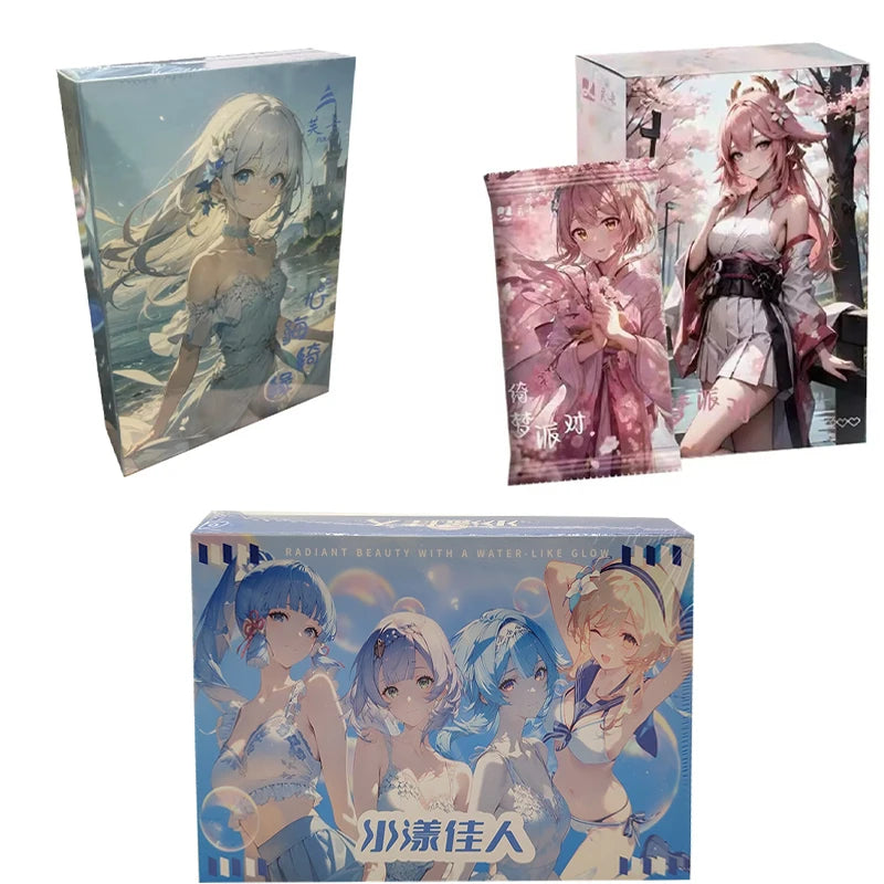 Dream Party Fuka Water Beauty Cool and Exquisite Animation Character Commemorative Pure Desire Style Collection Girl Card