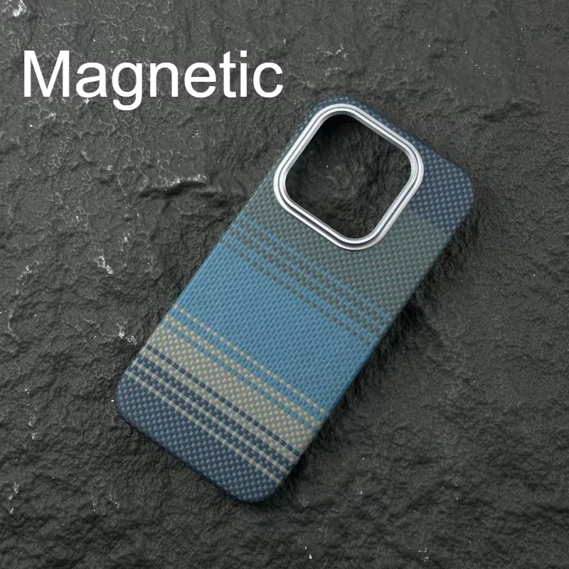 Magnetic Carbon Fiber Case for Xiaomi 17 Aramid Phone Case Phone Protective Cover Magnetic Suction Design Phone Accessories