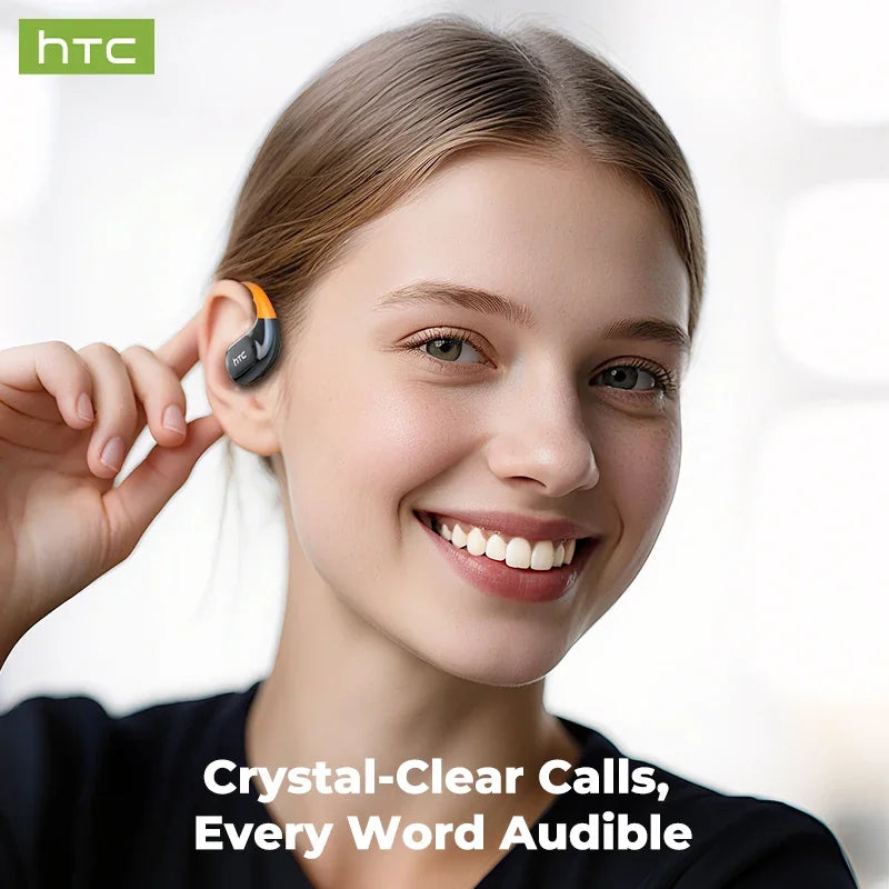 HTC NE12 Bluetooth Earphones AI Translator Earbuds OWS Sport Headphones  HD Call Wireless Headphones Glowing Earhook Longlife