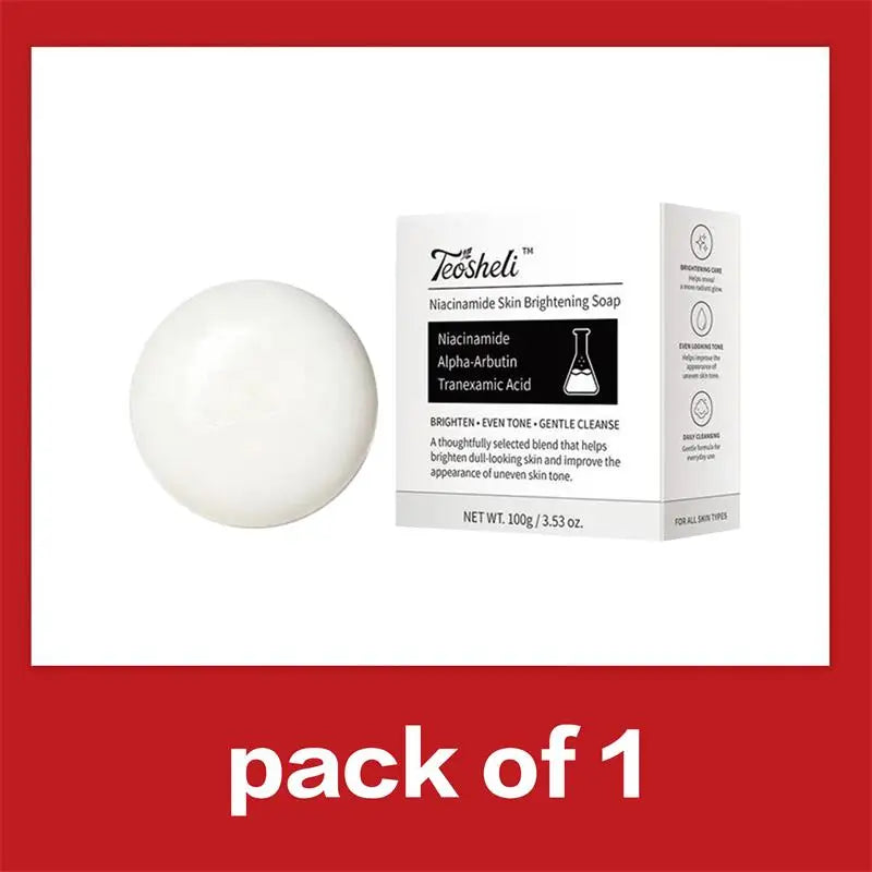 Niacinamide Brightening Soap Plant Formula Facial Cleansing Moisturizing Skin Care Gentle Exfoliating Daily Use Smooth Beauty