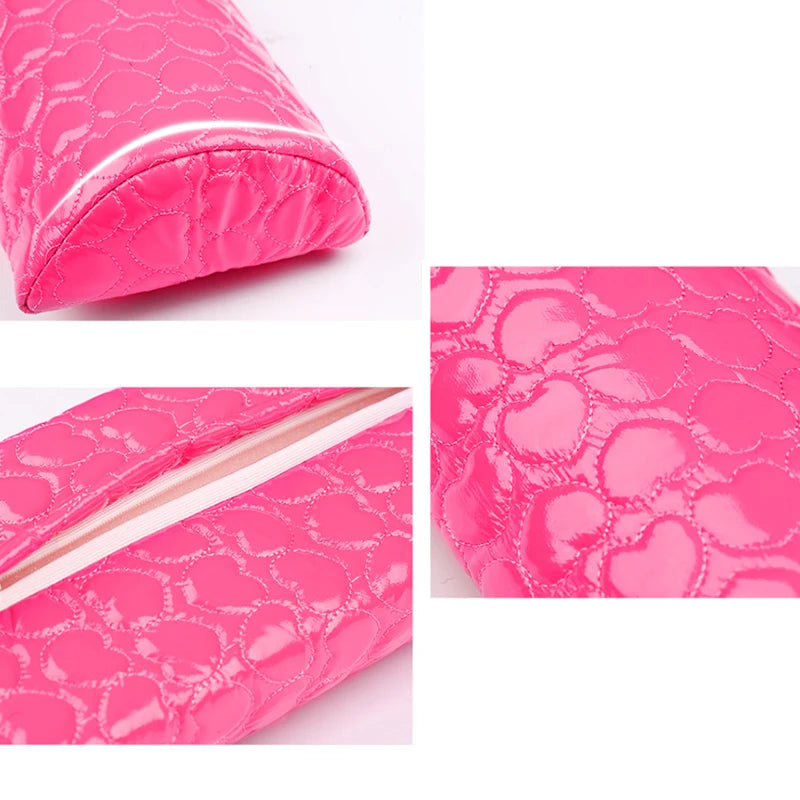 2Pcs Semicircle Hand Rests Cushion Pillow Pad Set Nail Art Design Manicure Beauty Tool Manicure Art Mat Salon Equipment Supplies