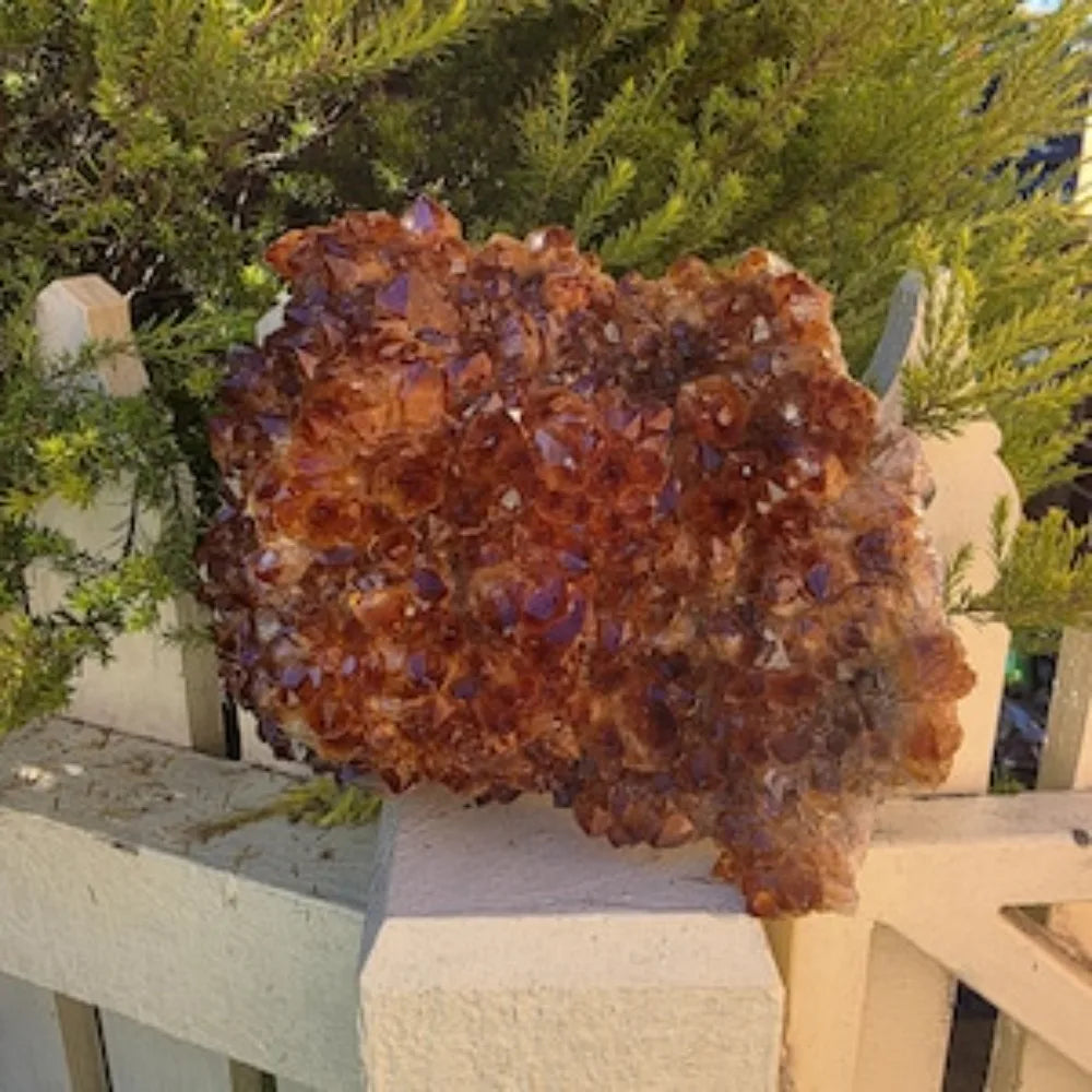 Brazilian Citrine Cluster – Natural Raw Geode, Abundance Crystal Décor. Perfect for jewelry making and home décor projects