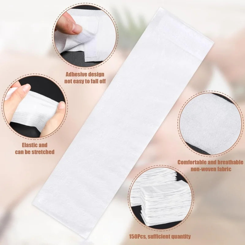 100pcs Disposable Headbands for Facials Spa Stretch Non-Woven Soft Skin Care Hair Bands Women Salons Face Washing Beauty Tools