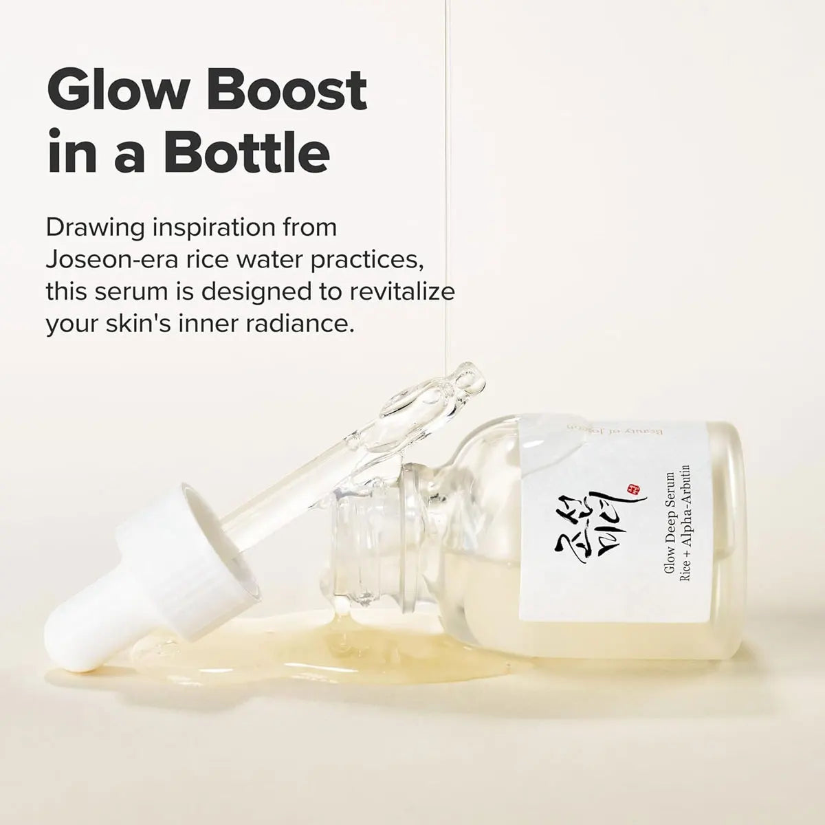 Beauty of Joseon Glow Deep Serum : Rice+Alpha Arbutin 30ml,Brightening & Translucent,Fine & Smooth,Korean Skincare,Korean Makeup