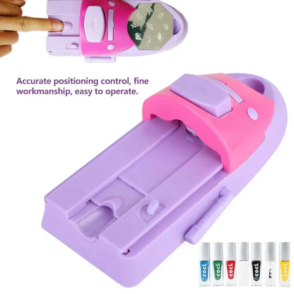 1 Set Stylish Digital Nail Art Printer Nail Art DIY Pattern Printing Stamper Machine Manicure Equipment Kits Beauty Art Tools