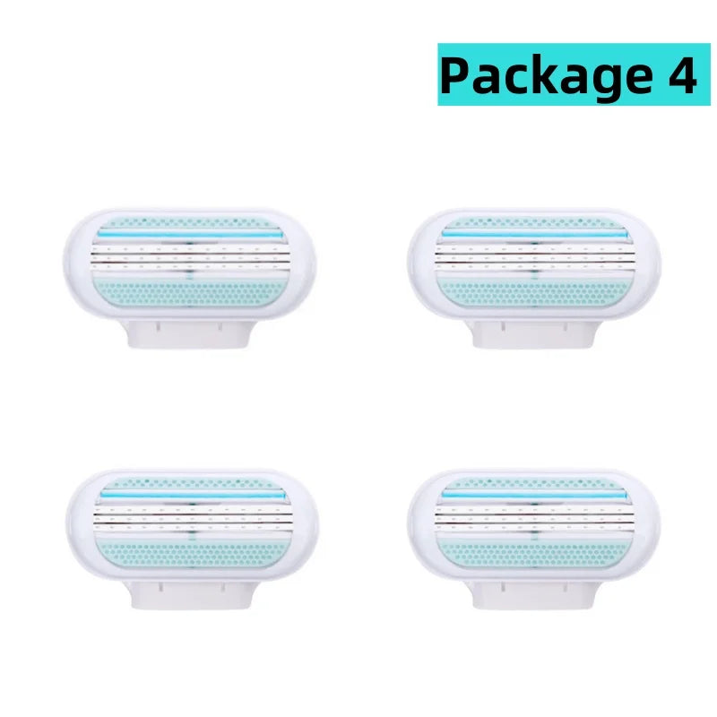 YS00063---Women Safety Razor Blades Face/ Leg/ Armpit/ Bikini Beauty Hair Removal Shaving Compatible Venus Shaver