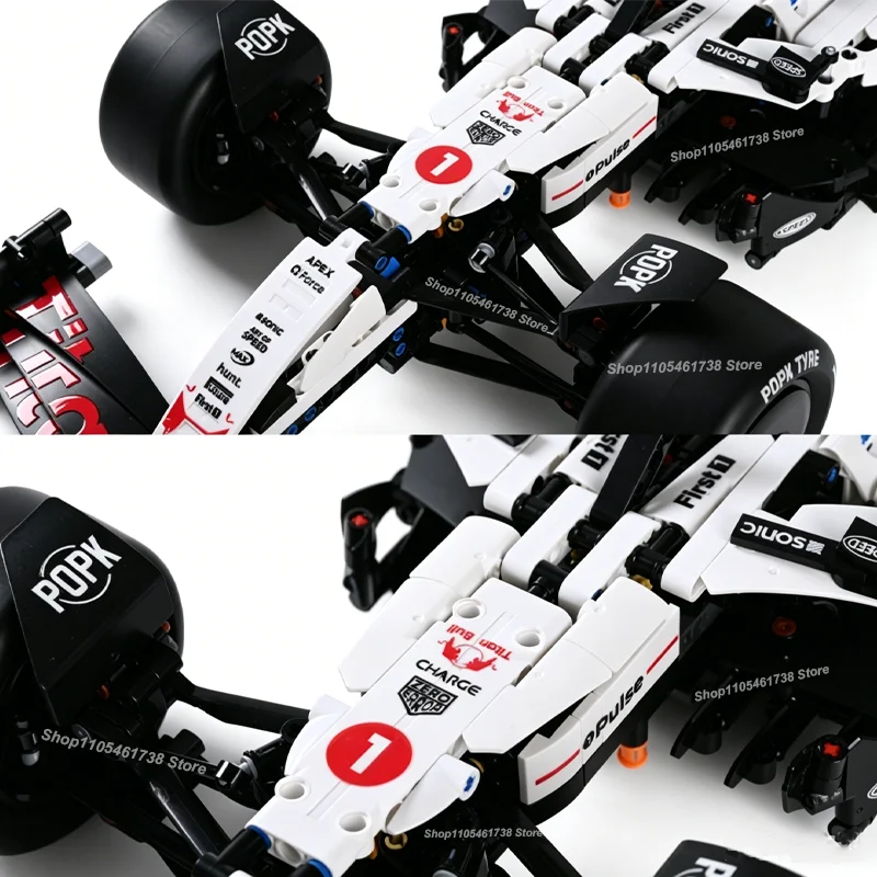 2026 New Model MK6025 Technical Classic Performance Series – 1,900 PCS RB21 White Sports Car Set for Home Décor and Gifts