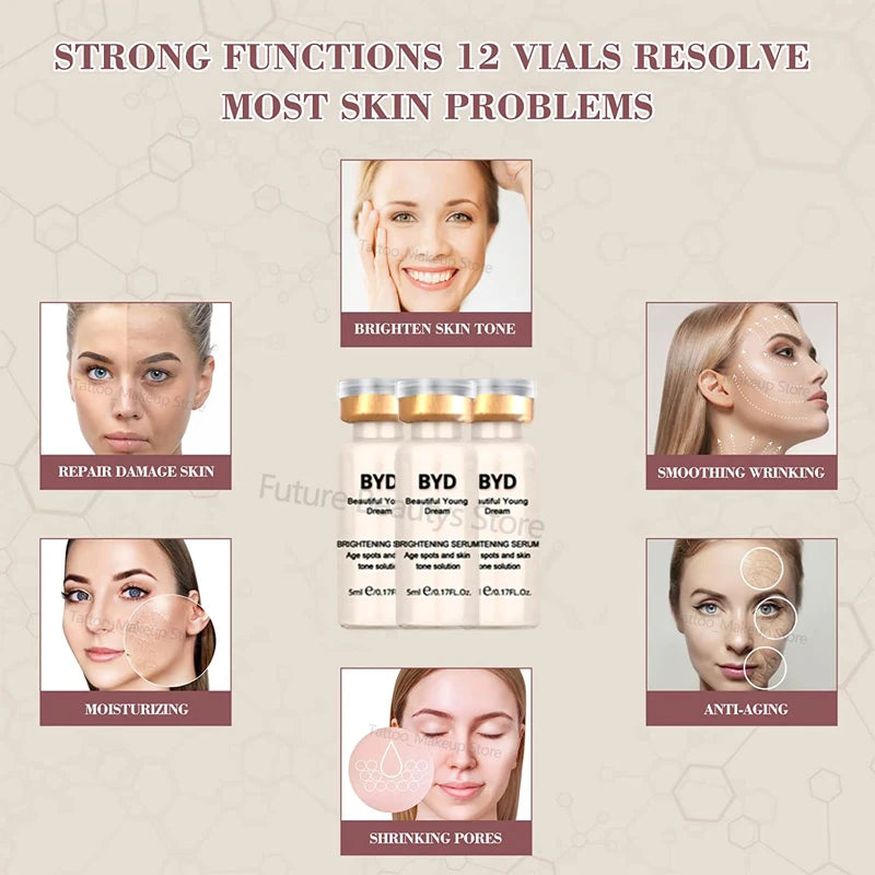 Korea 5ml BB Cream Glow  Essence Ampoule Starter Kit Facial Lasting Foundation Moisturizing Cream Rejuvenation Beauty Skin Care