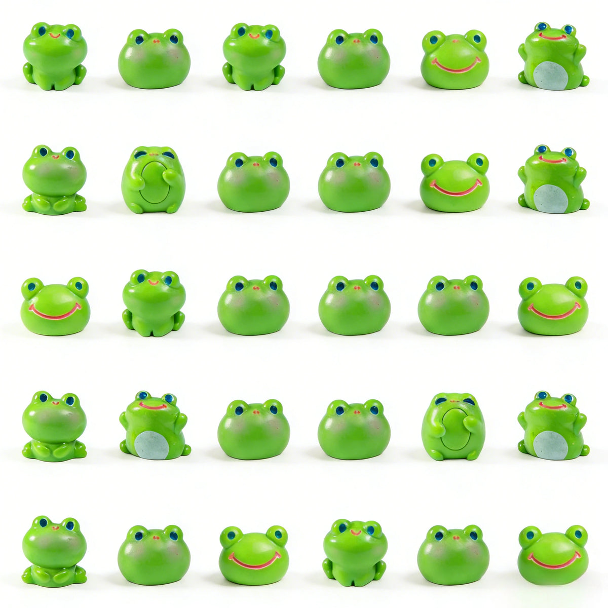 10-100PC Mini Resin Frogs Green Tiny Frogs Figurines Miniature Home Décor Fairy Garden Decor Dollhouse Birthday Party Favor Gift