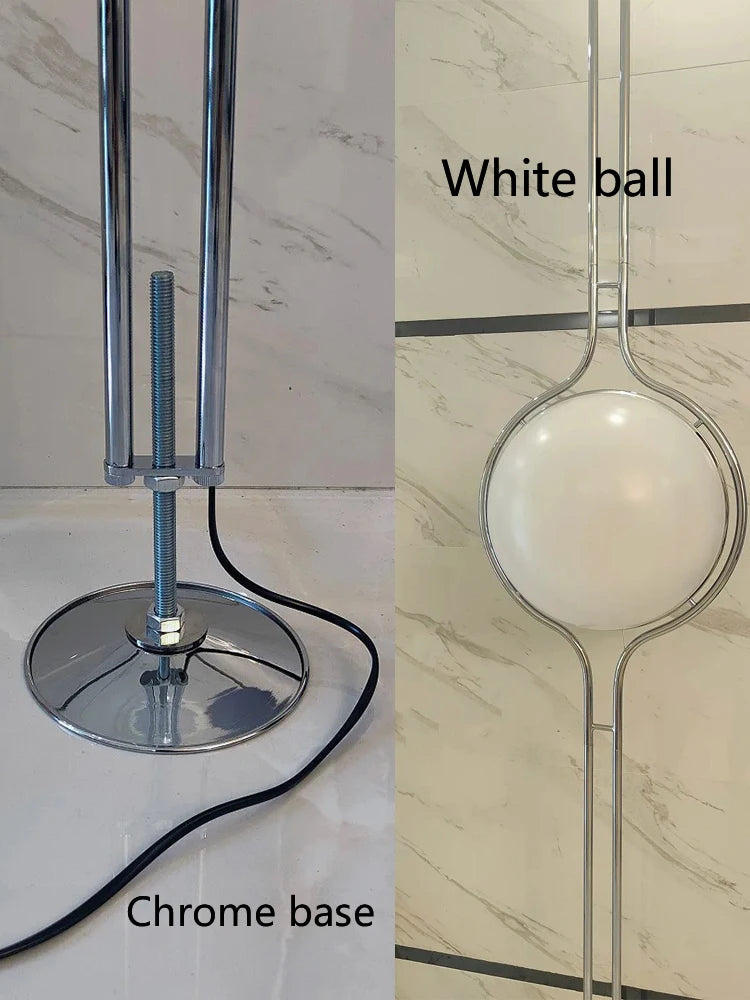 Nordic Medieval Art Acrylic Globe Floor Lamp Modern Standing Light Home Decor Lighting For Living Room Bedroom Bedside Study