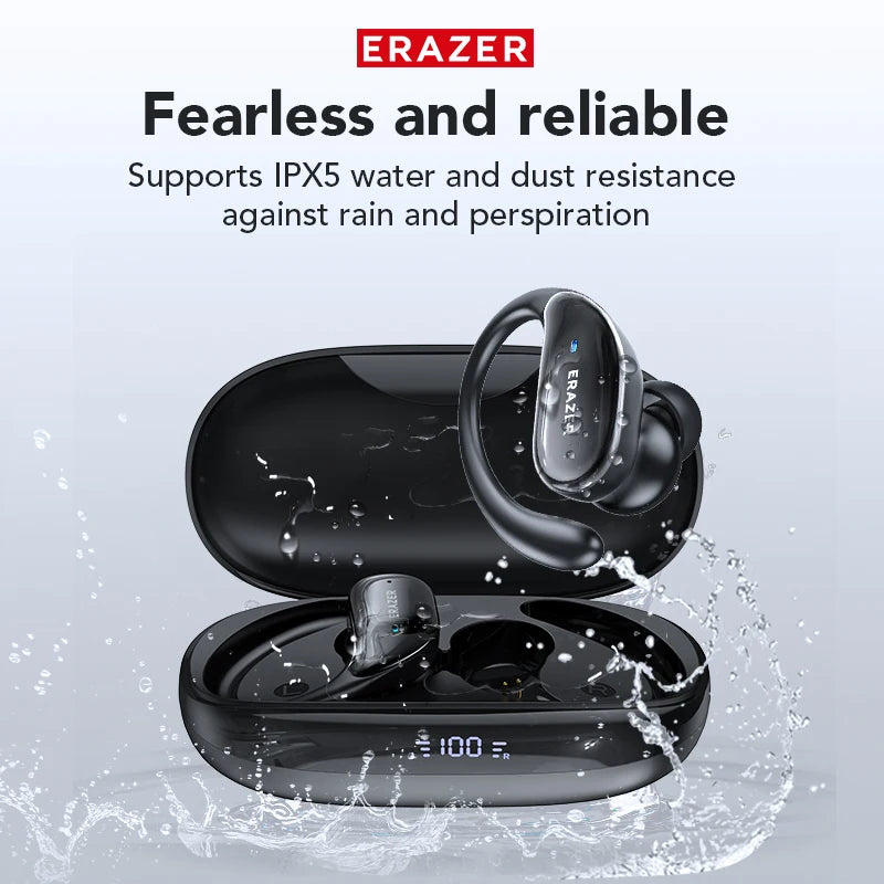 XT80 Wireless Bluetooth Earphones AI Translator Earbuds With Mic Control Noise Reduction Earhooks Waterproof Headset