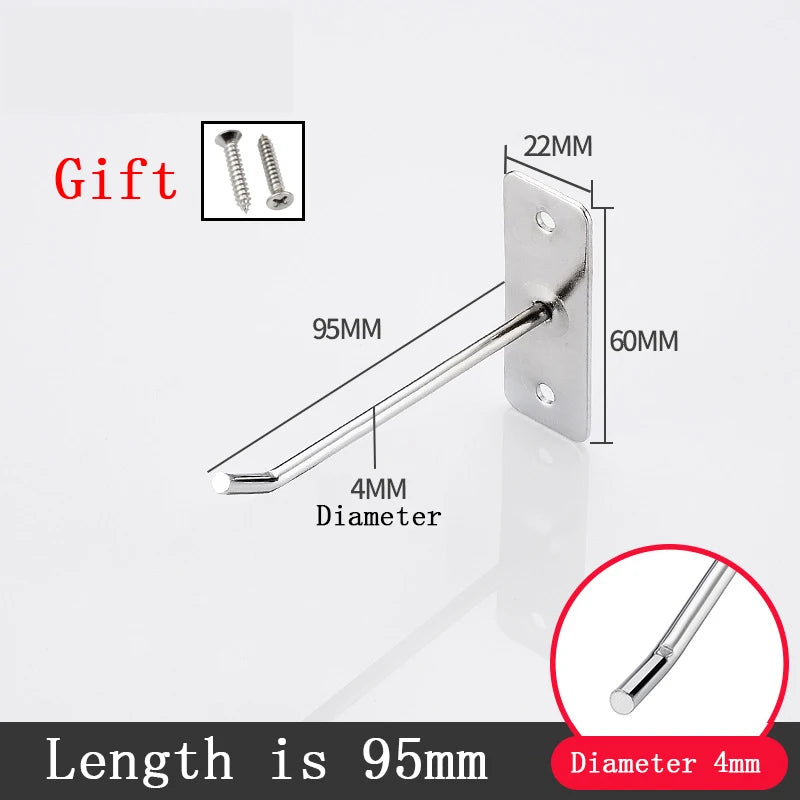 Wall Hook Nail Wall Display Lewelry Hook Mobile Phone Accessories Single Line Hook Steel Hardware Tool Hammer Pliers Wall Mount