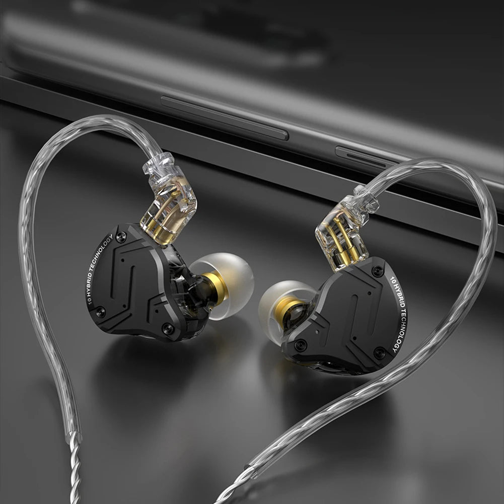 KZ-ZS10&ZS10 PRO X/KZ EDX pro Inear Sports Wired Headphones Dynamic Balanced Armature HiFi Headset Earbuds 3.5mm Jack Hands Free